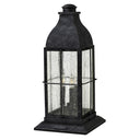 Hinkley Bingham Outdoor Large Pier Mount Lantern in Greystone Finish 