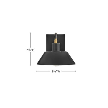 Hinkley Brewster Outdoor Small Wall Mount Barn Light Alternative Image 1