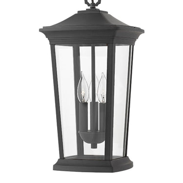 Hinkley Bromley Alternative Image 10" Outdoor Medium Hanging Lantern in Museum Black Finish Alternative Image 2