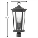 Hinkley Bromley Alternative Image 12V LED Outdoor Large Post Mount Lantern Alternative Image 1