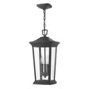 Hinkley Bromley LED 10" Outdoor Medium Hanging Lantern in Museum Black Finish 