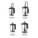 Hinkley Bromley LED Outdoor Large Wall Mount Lantern in Museum Black Finish Alternative Image 2