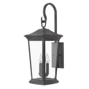 Hinkley Bromley LED Outdoor Large Wall Mount Lantern in Museum Black Finish 