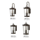 Hinkley Bromley LED Outdoor Medium Wall Mount Lantern in Oil Rubbed Bronze Finish Alternative Image 4