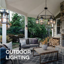 Hinkley Bromley LED Outdoor Medium Wall Mount Lantern in Oil Rubbed Bronze Finish Alternative Image 5