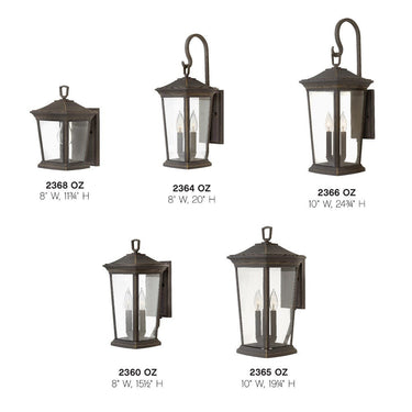 Hinkley Bromley Outdoor Large Wall Mount Lantern - HL2366 Alternative Image 8