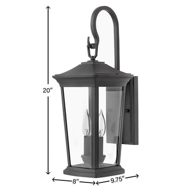 Hinkley Bromley Outdoor Medium Wall Mount Lantern - HL2364 Alternative Image 1