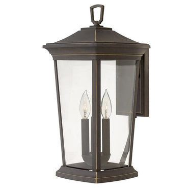 Hinkley Bromley Outdoor Medium Wall Mount Lantern in Oil Rubbed Bronze Finish 