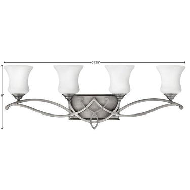 Hinkley Brooke Large Four Light Vanity Wall Sconce Alternative Image 1