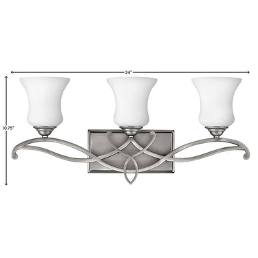 Hinkley Brooke Medium Three Light Vanity Wall Sconce Alternative Image 1