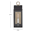 Hinkley Campbell Outdoor Medium Wall Mount Lantern - Alternative Image 10660BK-BU Alternative Image 1
