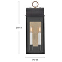 Hinkley Campbell Outdoor Medium Wall Mount Lantern - Alternative Image 10664BK-BU Alternative Image 1