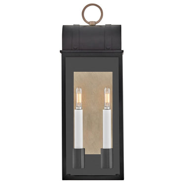 Hinkley Campbell Outdoor Medium Wall Mount Lantern - Alternative Image 10664BK-BU Alternative Image 2