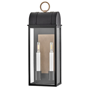 Hinkley Campbell Outdoor Medium Wall Mount Lantern - Alternative Image 10664BK-BU Alternative Image 6