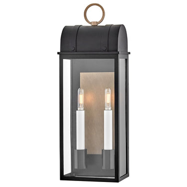 Hinkley Campbell Outdoor Medium Wall Mount Lantern - 10664BK-BU 