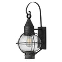 Hinkley Cape Cod Outdoor Large Wall Mount Lantern in Aged Zinc Finish 