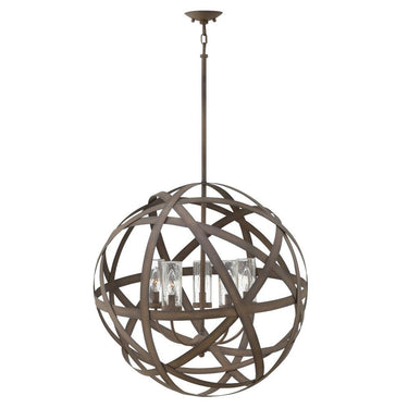 Hinkley Carson Outdoor Medium Orb Chandelier LED 