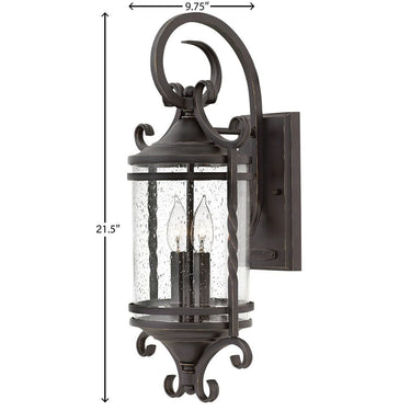 Hinkley Casa Outdoor Large Wall Mount Lantern - Alternative Image 1143OL-CL Alternative Image 1
