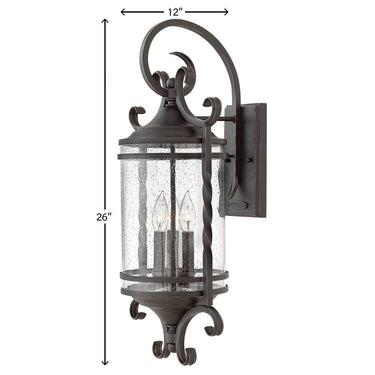 Hinkley Casa Outdoor Large Wall Mount Lantern - Alternative Image 1148OL-CL Alternative Image 1