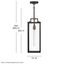 Hinkley Catalina Alternative Image 7.5" Outdoor Medium Hanging Lantern Alternative Image 1