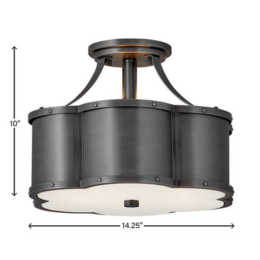 Hinkley Chance Medium Semi-Flush Mount - HL4443 Alternative Image 1