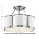 Hinkley Chance Medium Semi-flush Mount - HL4444 Alternative Image 9