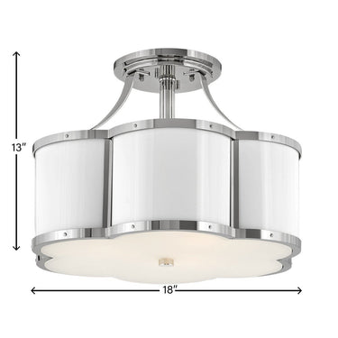 Hinkley Chance Medium Semi-flush Mount - HL4444 Alternative Image 9