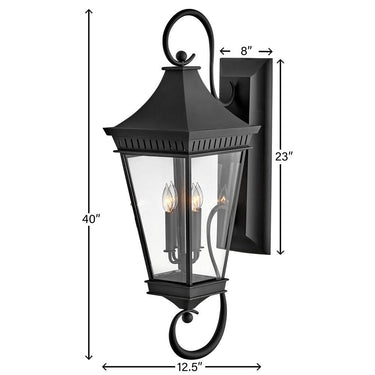 Hinkley Chapel Hill Outdoor Extra Large Wall Mount Lantern Alternative Image 3