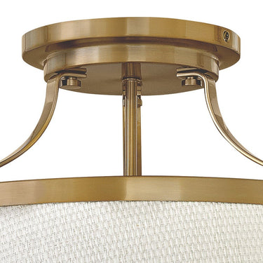 Hinkley Charlotte Medium Semi-Flush Mount in Brushed Caramel Finish Alternative Image 3