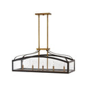 Hinkley Clarendon Large Five Light Linear Chandelier 