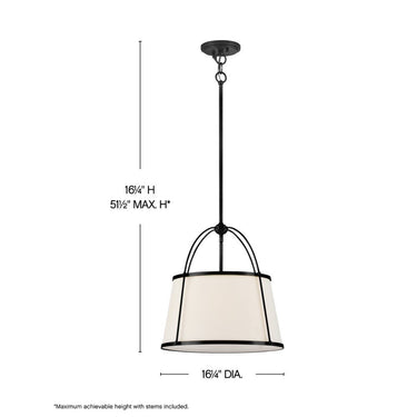 Hinkley Clarke Large Drum Pendant Alternative Image 1