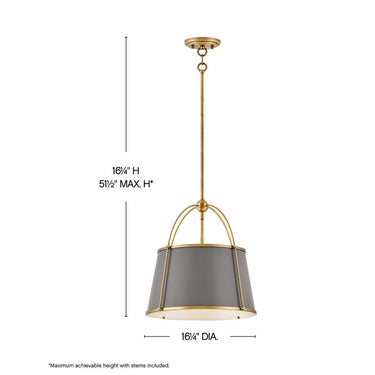 Hinkley Clarke Large Drum Pendant Alternative Image 14