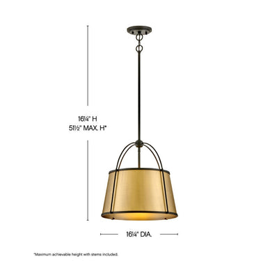 Hinkley Clarke Large Drum Pendant Alternative Image 8