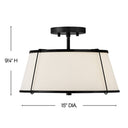Hinkley Clarke Medium Semi-Flush Mount Alternative Image 1