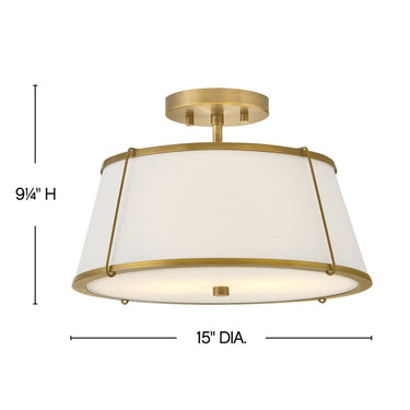 Hinkley Clarke Medium Semi-Flush Mount Alternative Image 18