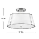 Hinkley Clarke Medium Semi-Flush Mount Alternative Image 25