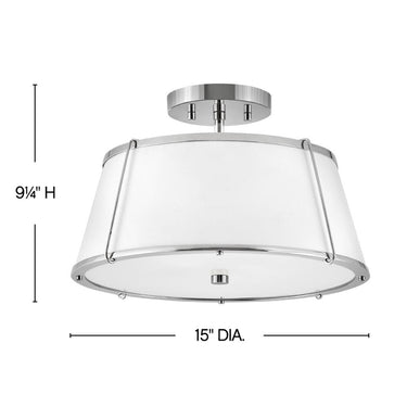 Hinkley Clarke Medium Semi-Flush Mount Alternative Image 25