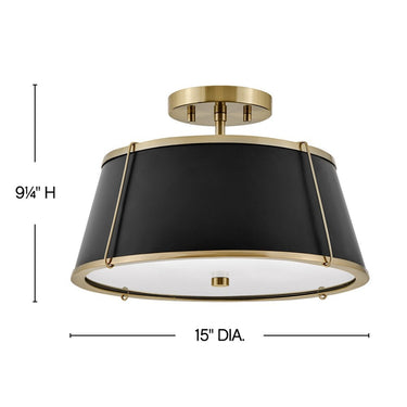 Hinkley Clarke Medium Semi-Flush Mount Alternative Image 28