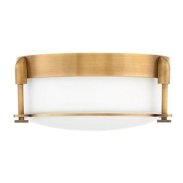 Hinkley Colbin Small Flush Mount in Heritage Brass Finish 