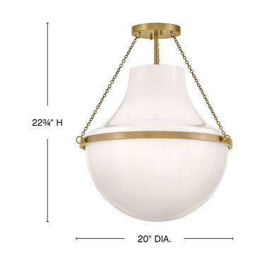 Hinkley Collins Medium Semi Flush Mount - HL46891 Alternative Image 19