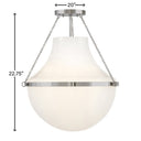 Hinkley Collins Medium Semi Flush Mount - HL46893 Alternative Image 1