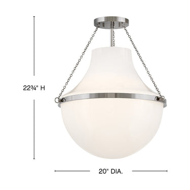 Hinkley Collins Medium Semi Flush Mount - HL46893 Alternative Image 2