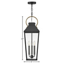 Hinkley Dawson Alternative Image 9" Outdoor Large Hanging Lantern Alternative Image 4