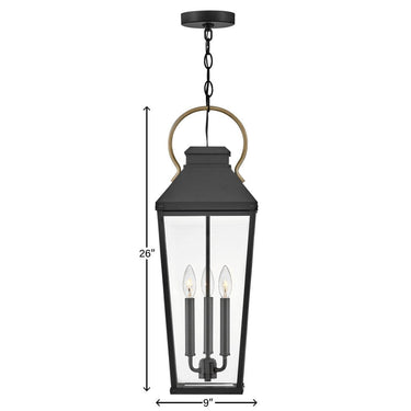 Hinkley Dawson Alternative Image 9" Outdoor Large Hanging Lantern Alternative Image 4