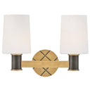 Hinkley Declan Small Two Light Vanity Wall Sconce 