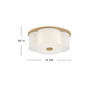 Hinkley Delaney Medium Flush Mount - HL46441 Alternative Image 9