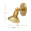 Hinkley Dom Small Adjustable LED Sconce Alternative Image 1