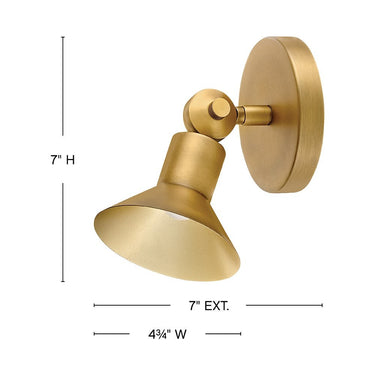 Hinkley Dom Small Adjustable LED Sconce Alternative Image 1