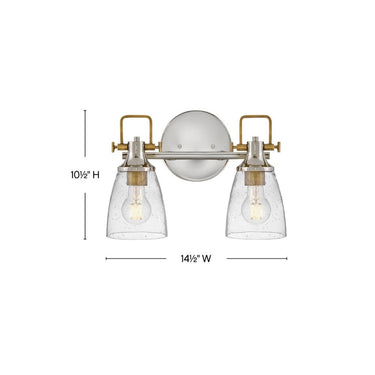 Hinkley Easton Small Two Light Vanity Wall Sconce Alternative Image 14