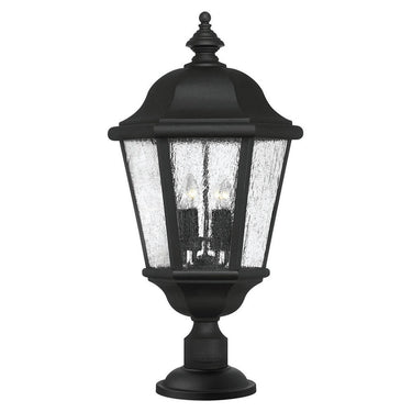 Hinkley Edgewater 12V LED Outdoor Large Post Mount Lantern - 1677BK-LV 